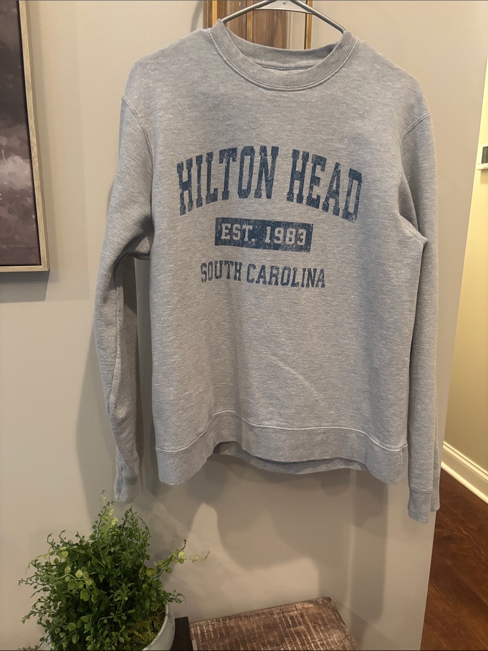 Hilton Head Gray Crewneck Sweatshirt - Unbranded